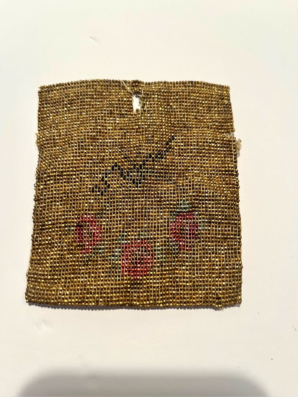 Antique beaded coin purse. Unusual.